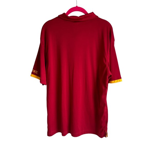 COLOSSEUM Iowa State University Cardinal Cyclones Santry Mens Polo, L - Picture 2 of 6
